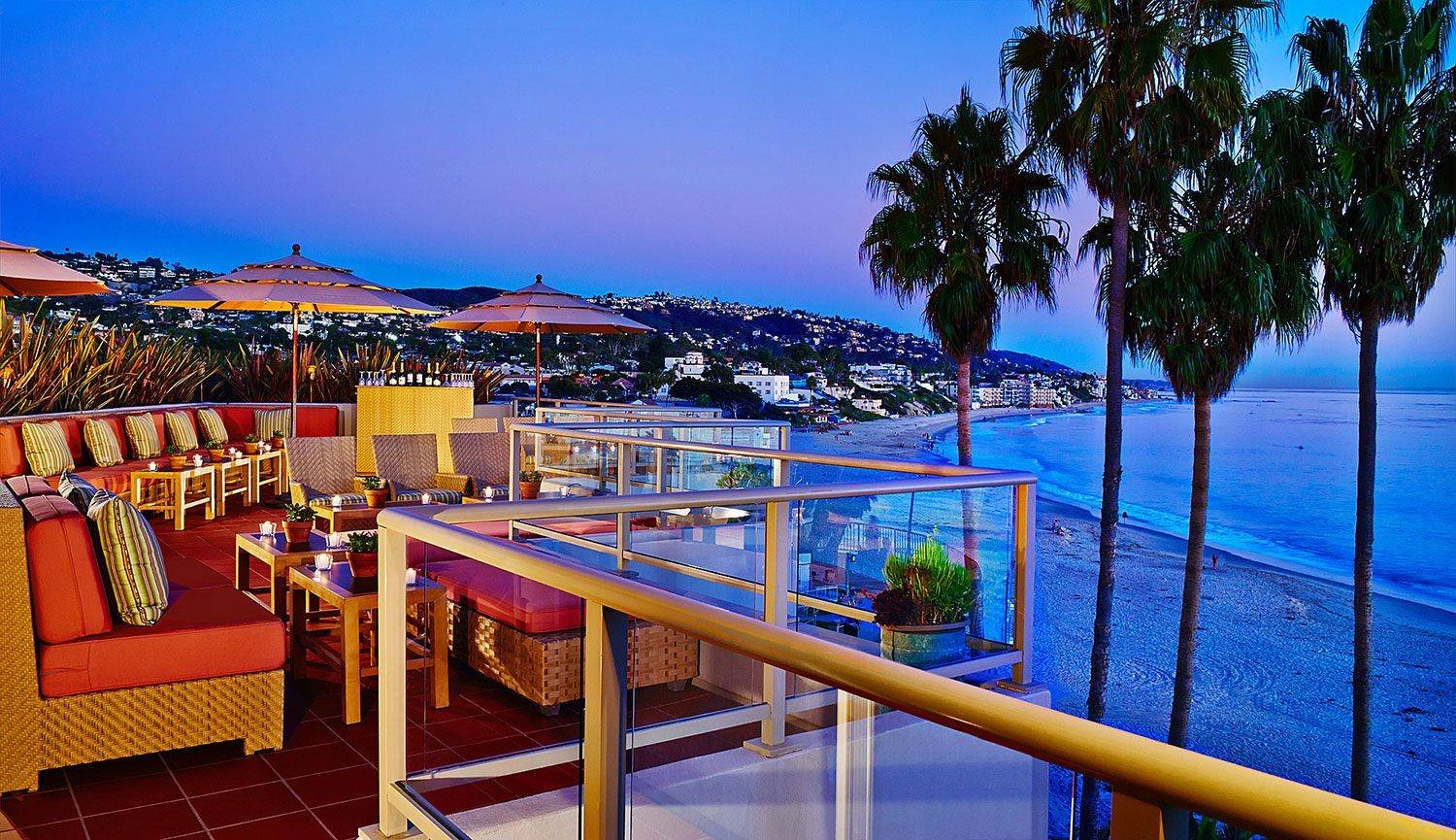 Oceanfront rooftop terrace — Laguna Beach, California